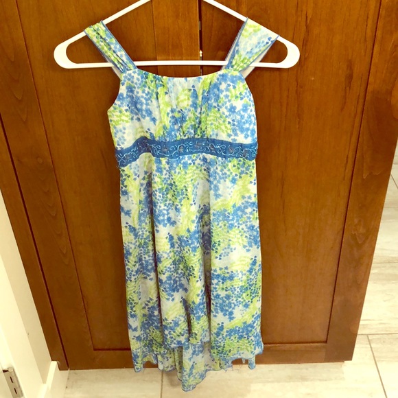 A cute green and blue dress - Picture 1 of 2